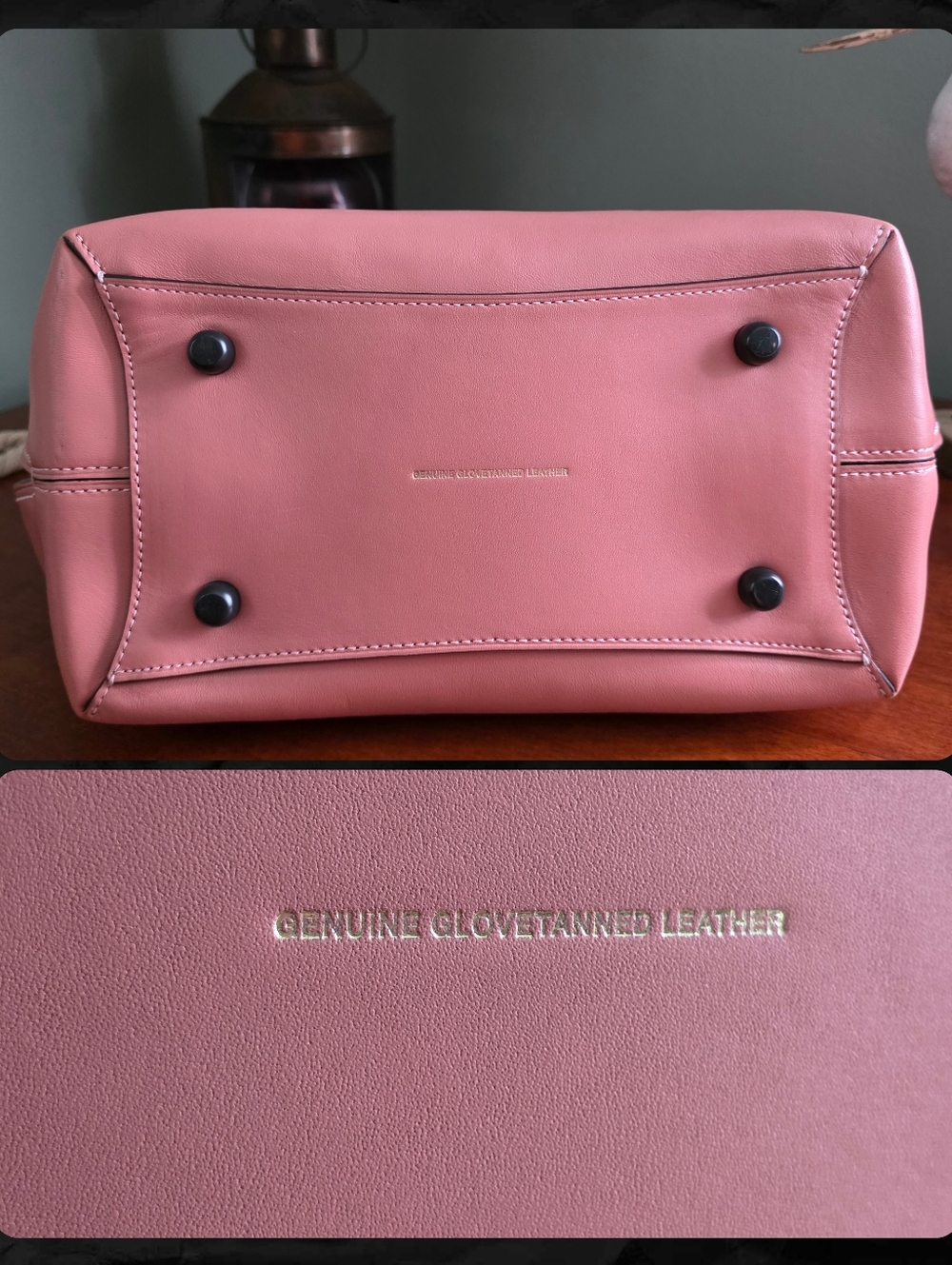 Coach 1941 59983 Dakota Satchel Whipstitch Pink Melon Leather Bag - Picture 9 of 16